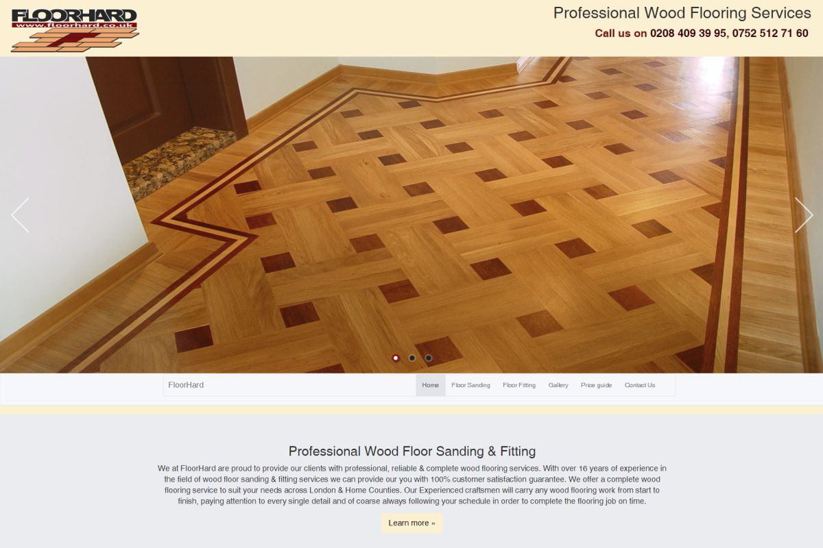 floorhard Responsive Web design