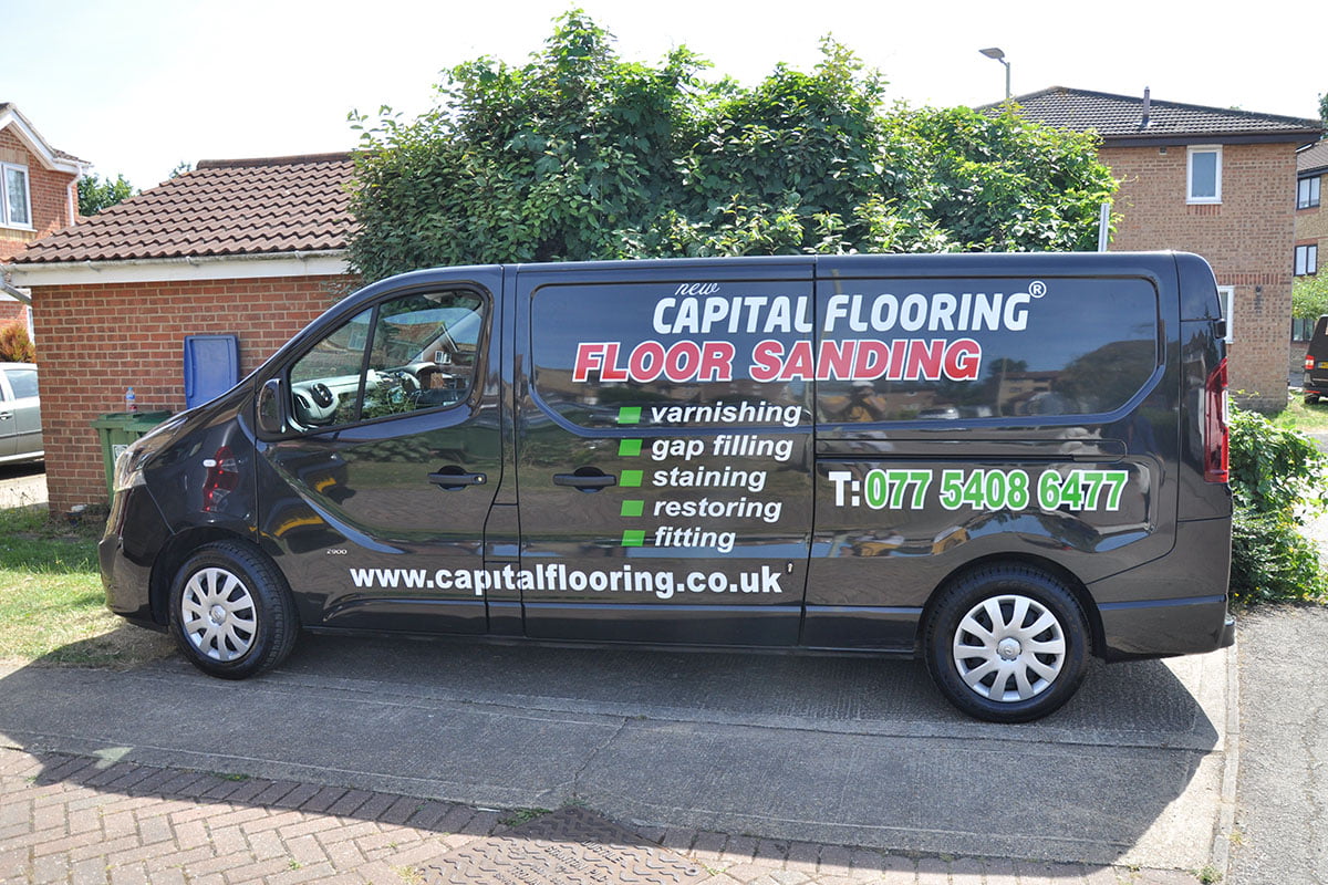 Capital Flooring Van Signage