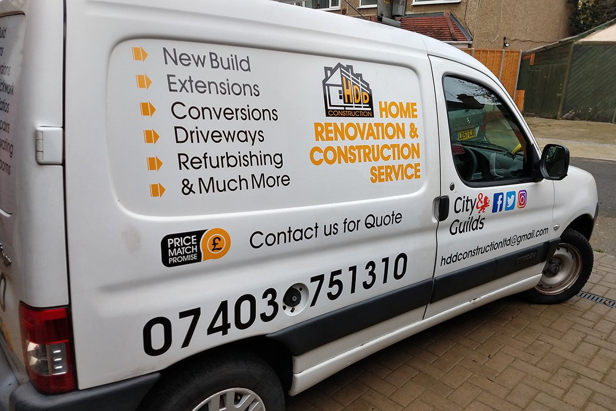 HDD Construction Van Signs HDD Construction Van Signs