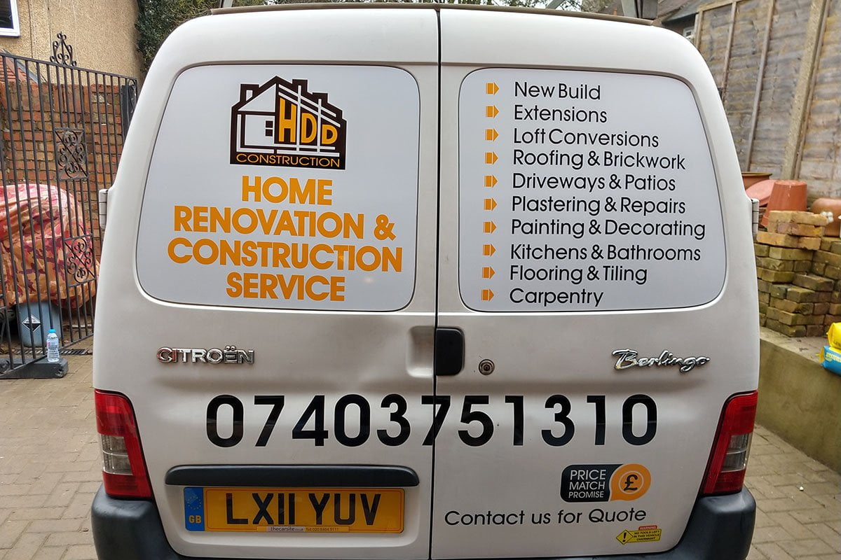 HDD Construction Van Signs HDD Construction Van Signs