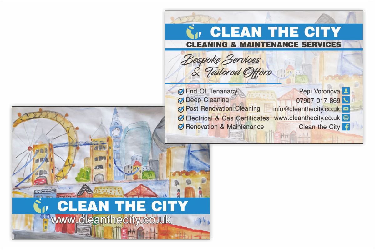 Clean The City Business Cards