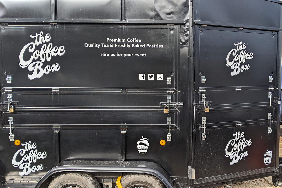 The Coffee Box Van Signage The Coffee Box Van Signage