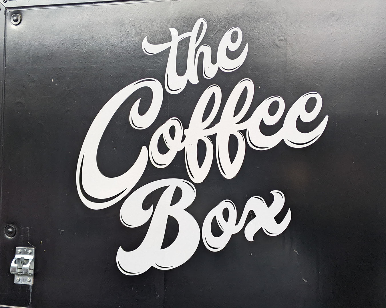 The Coffee Box Van Signage The Coffee Box Van Signage