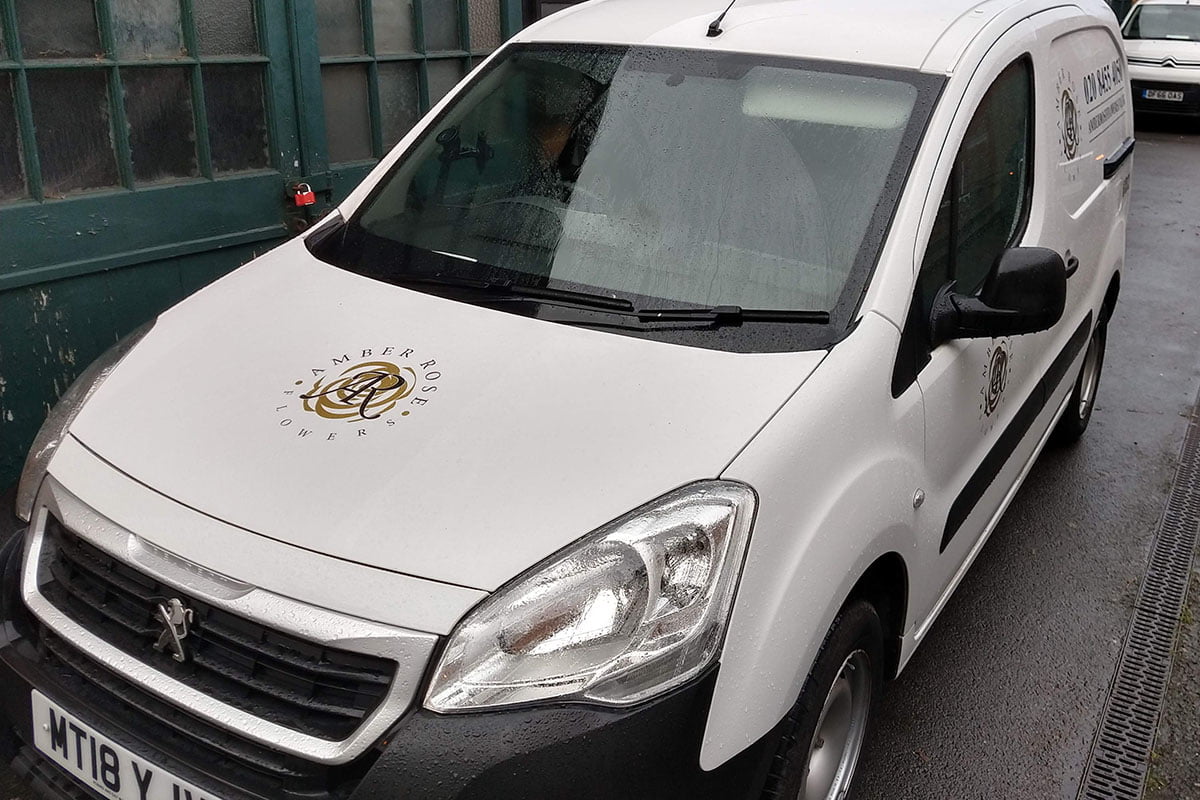 Amber Rose Flowers Van Signs Amber Rose Flowers Van Signs