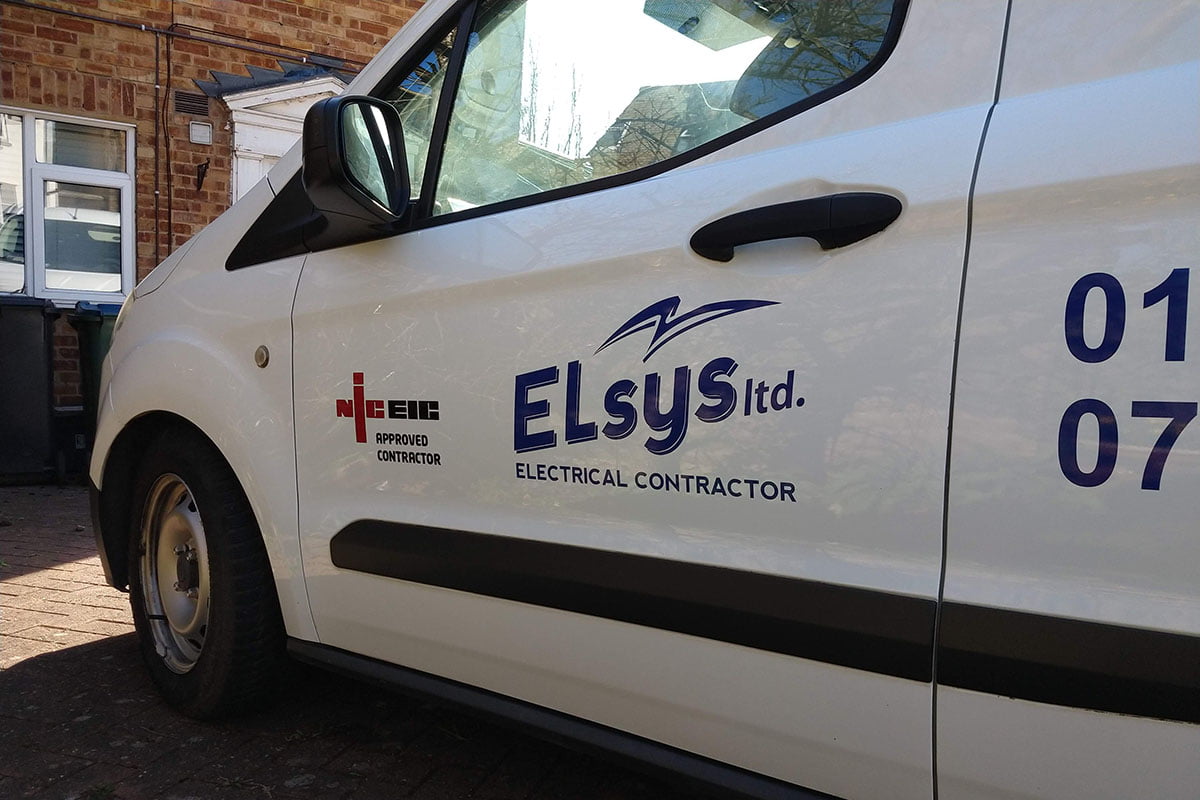 Small Van Signage - Elsys Electrical