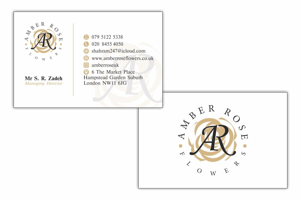 Amber Rose Business Cards